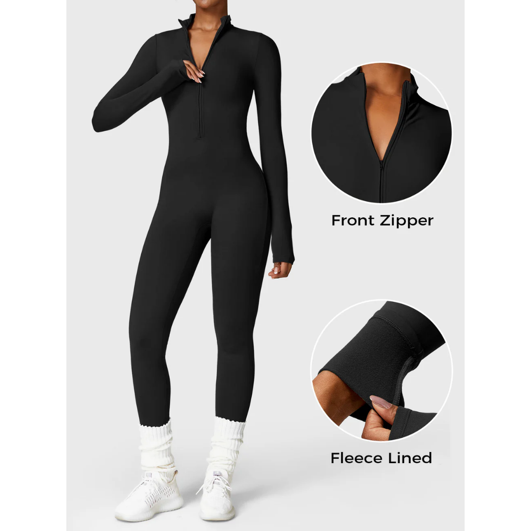 FB TULUM® Uzun Kollu Fermuarlı Tulum Polar